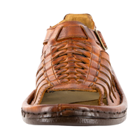 Omega Kgosi : Leather Sandal in Terracotta Buffalo Leather