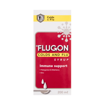 Flugon Cough Syrup – Clears Chest Congestion & Loosens Phlegm (200 ml)