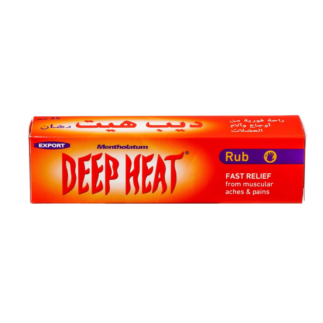 Deep Heat Rub 35g tube – fast-acting warm relief for muscle and joint pain