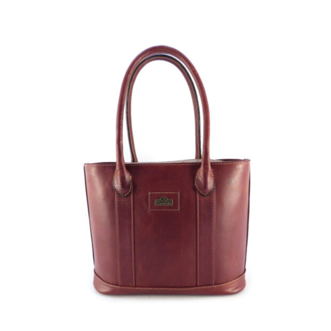 Der Lederhandler Basket Bag Small - Tobacco
