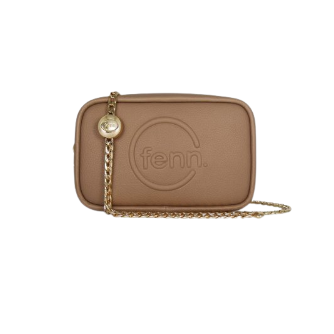 FENN Pouch Cappuccino -  Gold Zip