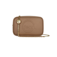 FENN Pouch Cappuccino -  Gold Zip