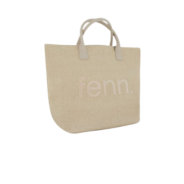 Fenn Shopping Weave Tote Bag - Milk White