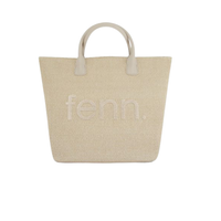 Fenn Shopping Weave Tote Bag - Milk White
