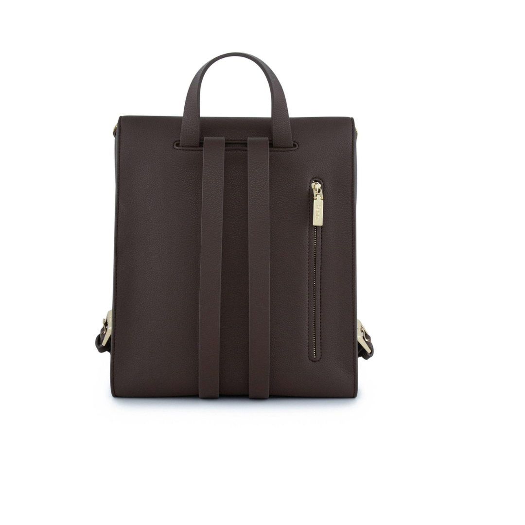 Fenn Backpack Chocolate with Gold Zip