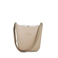 Fenn Crossbody Sand Gold Zip - Gold Chain