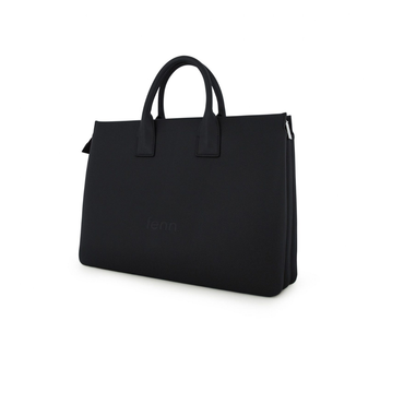 FENN Laptop Bag Black with Silver Zip