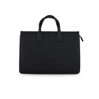FENN Laptop Bag Black with Silver Zip
