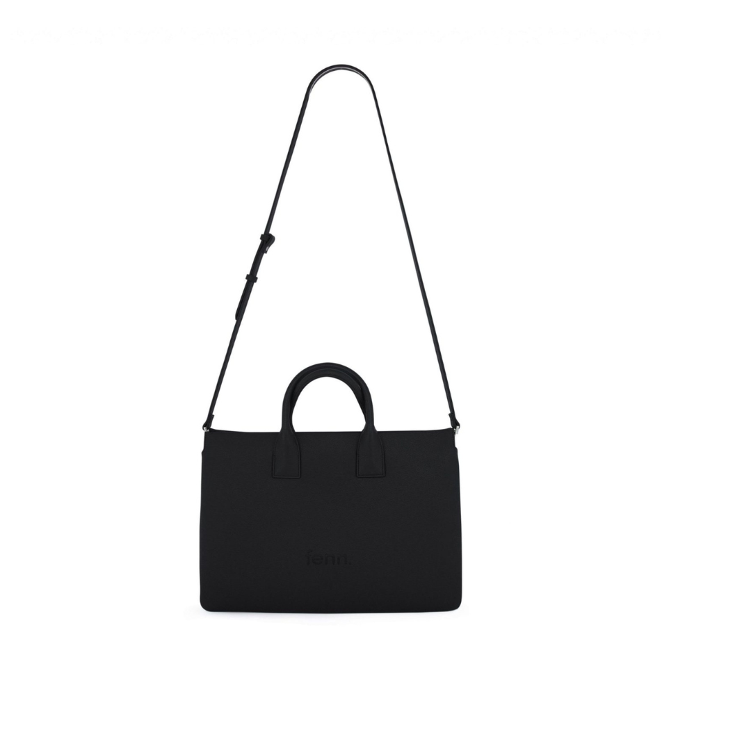 FENN Laptop Bag Black with Silver Zip