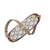 Fenn Messenger Bag - Light Stone & Pink