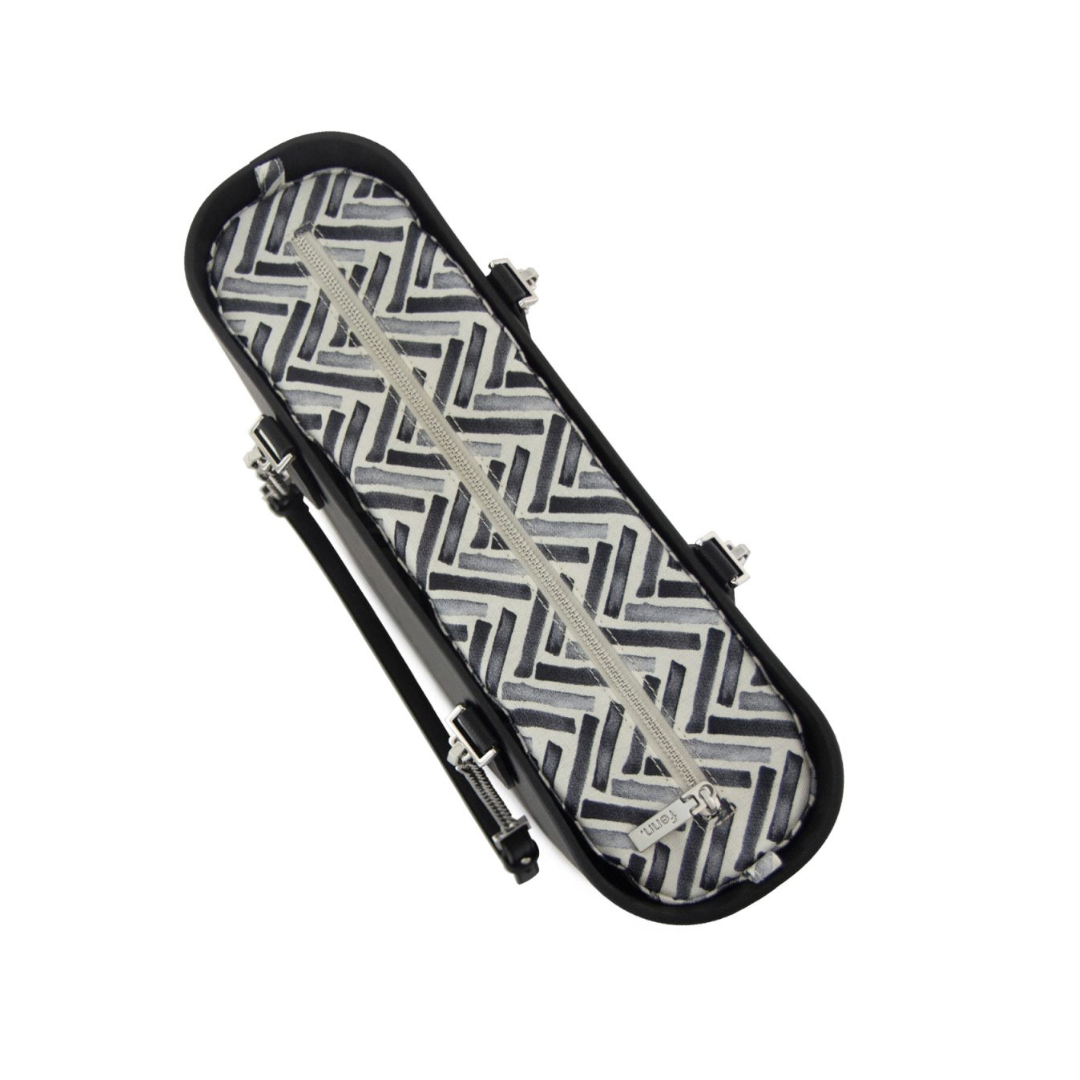 Fenn Original Black - Silver zip & silver chain