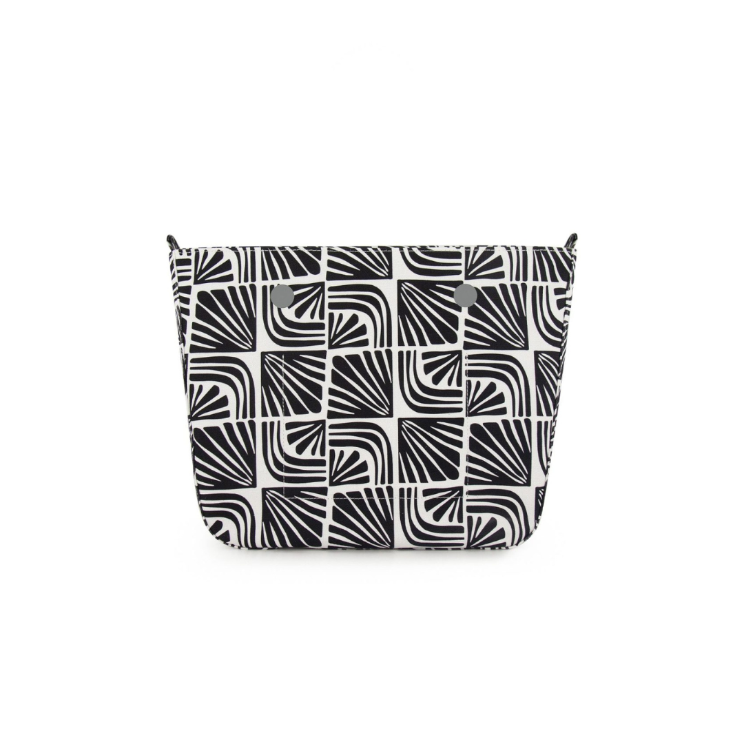 Fenn Original Black and White Pattern Inner with Silver Zip