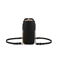 Fenn Petite Black - Gold zip & gold chain