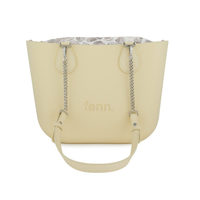 Fenn Petite Butter Yellow - Silver zip &amp; Silver chain