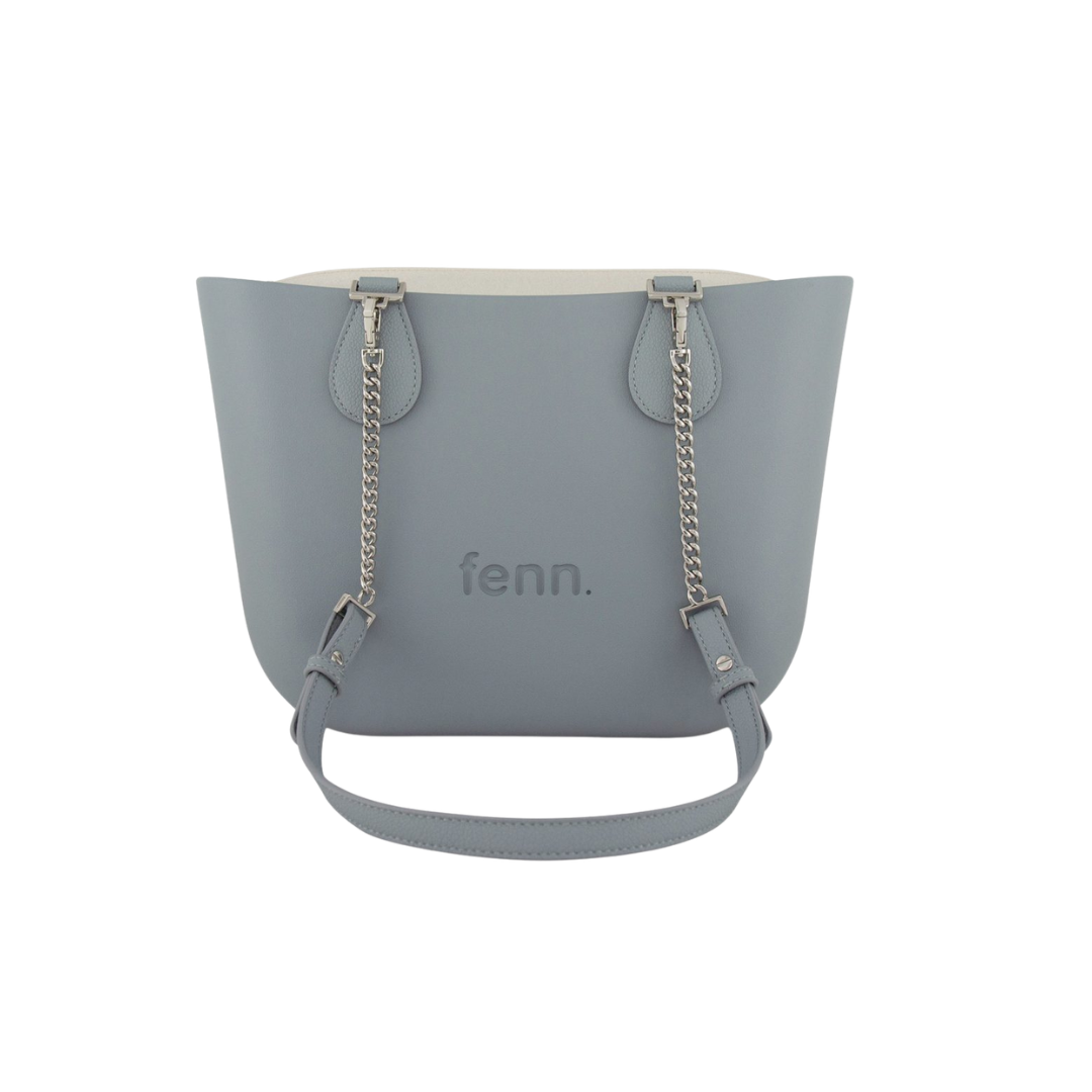 Fenn Petite Hazel Bone  - Silver Zip & Silver Chain