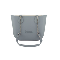Fenn Petite Hazel Bone  - Silver Zip & Silver Chain