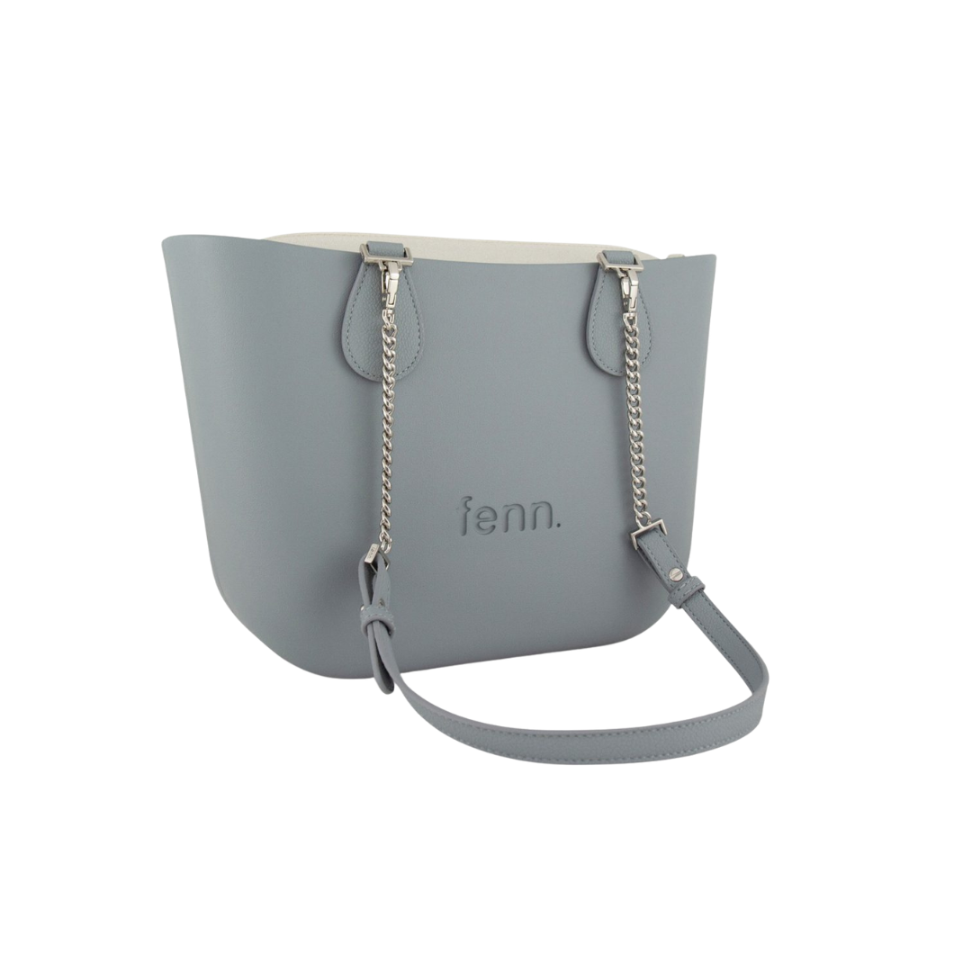Fenn Petite Hazel Bone  - Silver Zip & Silver Chain