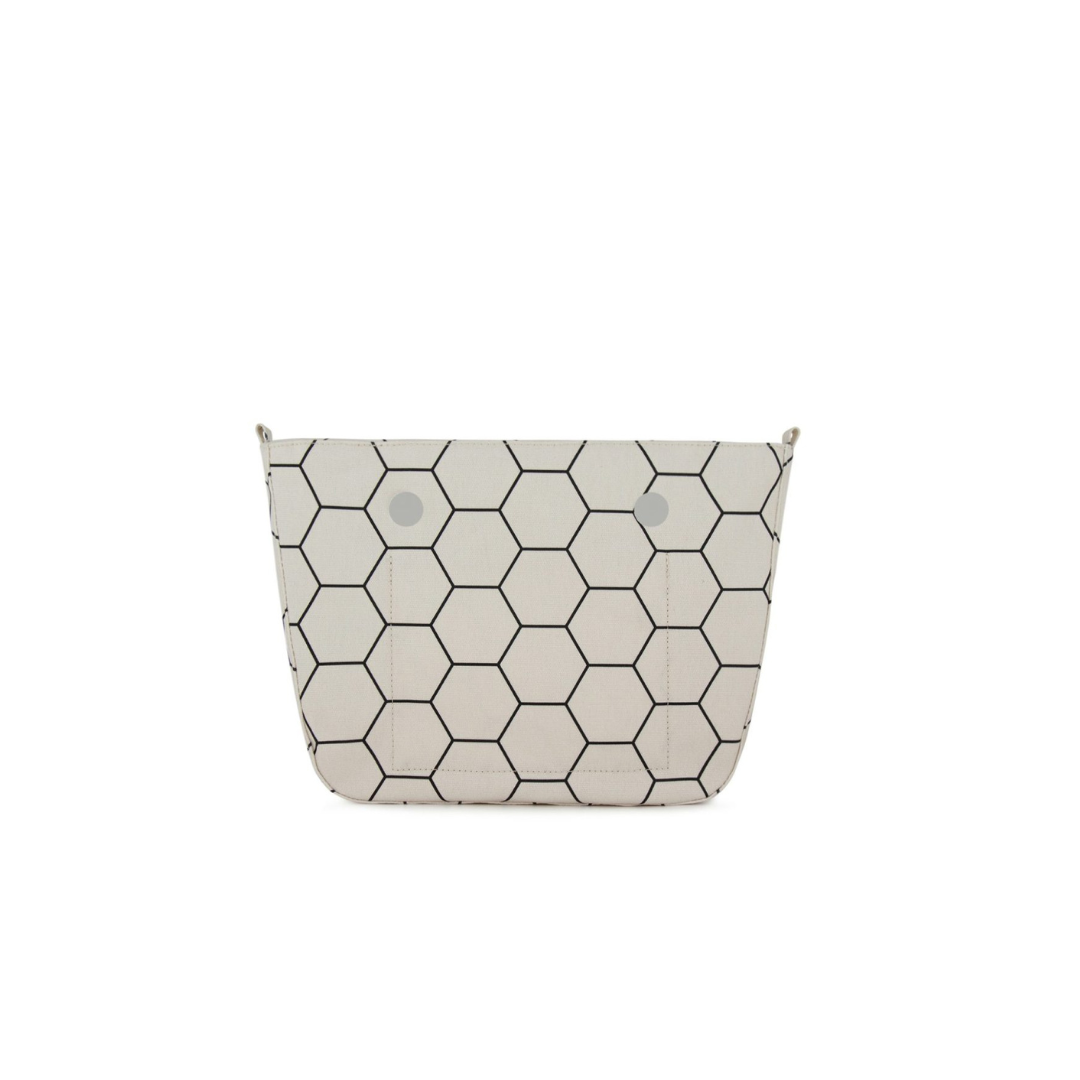 Fenn Petite Hexagon Pattern Inner with a Gold Zip