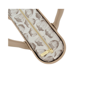 Fenn Petite Sand - Gold zip & Round Handle