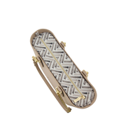 Fenn Petite Sand -  Gold zip & gold chain