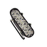 Fenn Petite Black - Silver Zip & Silver Chain
