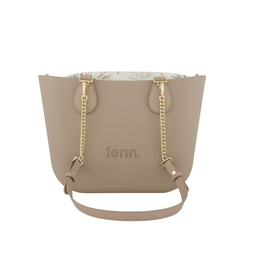 Fenn Petite Light Stone - Gold zip & gold chain