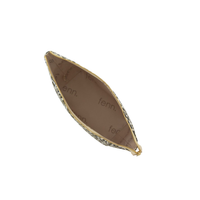 Fenn Small Pouch - Leopard Print with Gold Zip