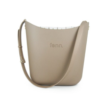 Fenn Elegant  Stone (Pattern Inner, Gold Zip, Light Stone Flat Handle)