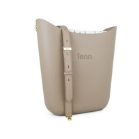 Fenn Elegant  Stone (Pattern Inner, Gold Zip, Light Stone Flat Handle)