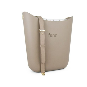 Fenn Elegant  Stone (Pattern Inner, Gold Zip, Light Stone Flat Handle)