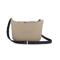 Fenn Messenger Bag Collection Stone Pattern Inner with a Gold Zip and Black Flat Handles
