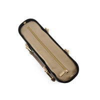 Fenn Original Tote, Black & Light Stone gold zip and chain