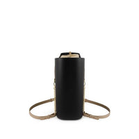 Fenn Original Tote, Black & Light Stone gold zip and chain
