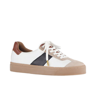 Froggie 12795 Women's Retro Lace-Up Sneaker – Multi Coloured Leather &amp; Suede&nbsp;