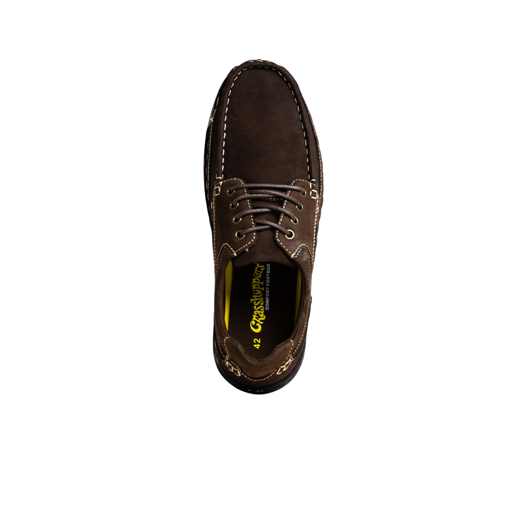 Grasshoppers Messi Casual Lace-Up - Chocolate