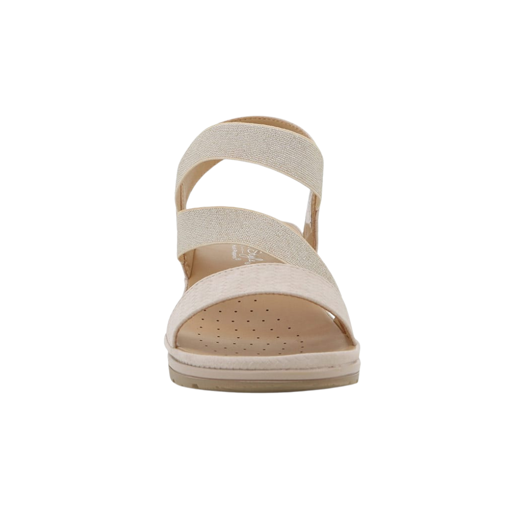 Hush Puppies Soft Promise Wedge Sandals – Stone