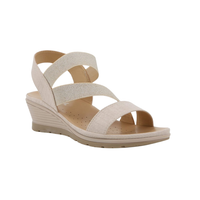 Hush Puppies Soft Promise Wedge Sandals – Stone