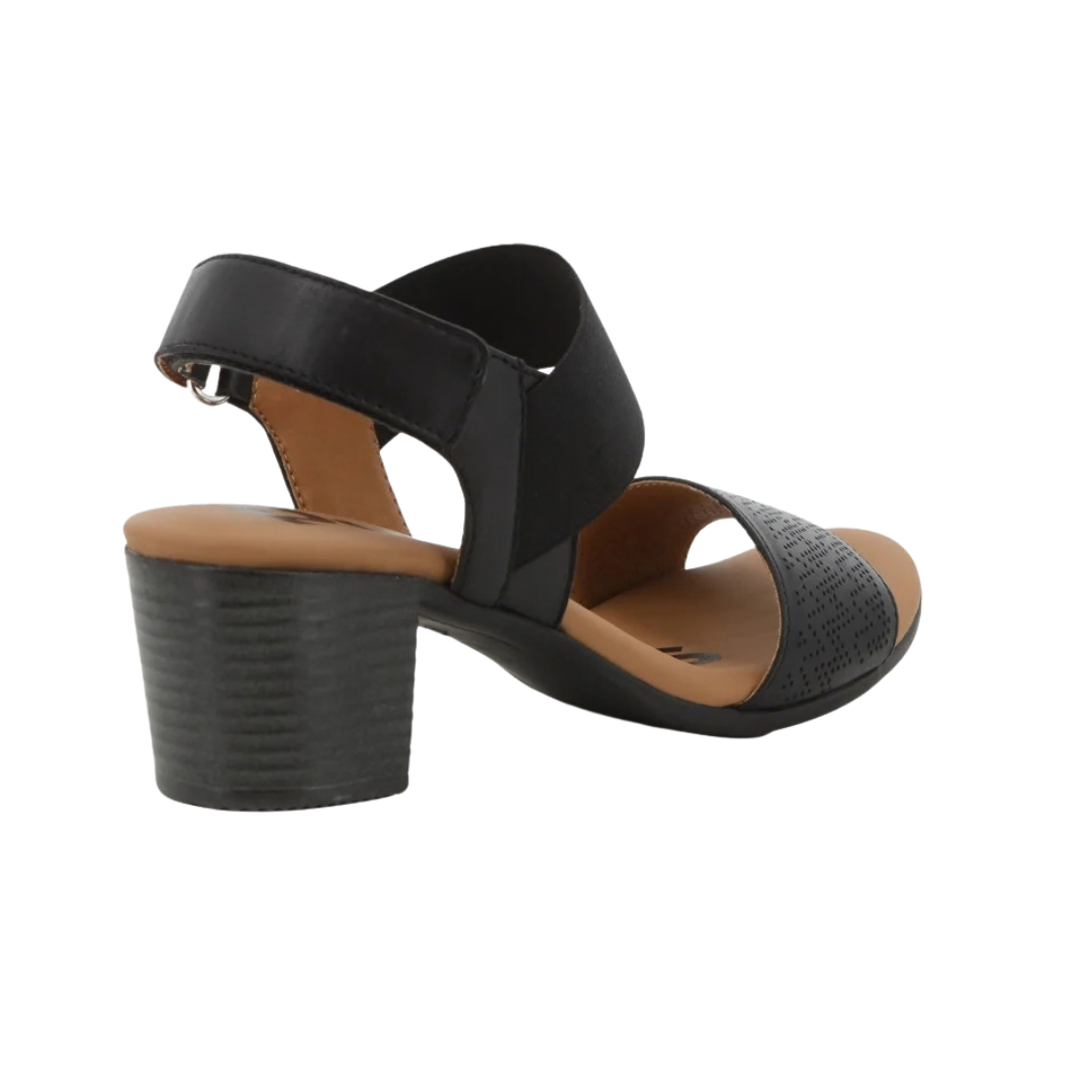 Hush Puppies Ren Heels - Black Leather