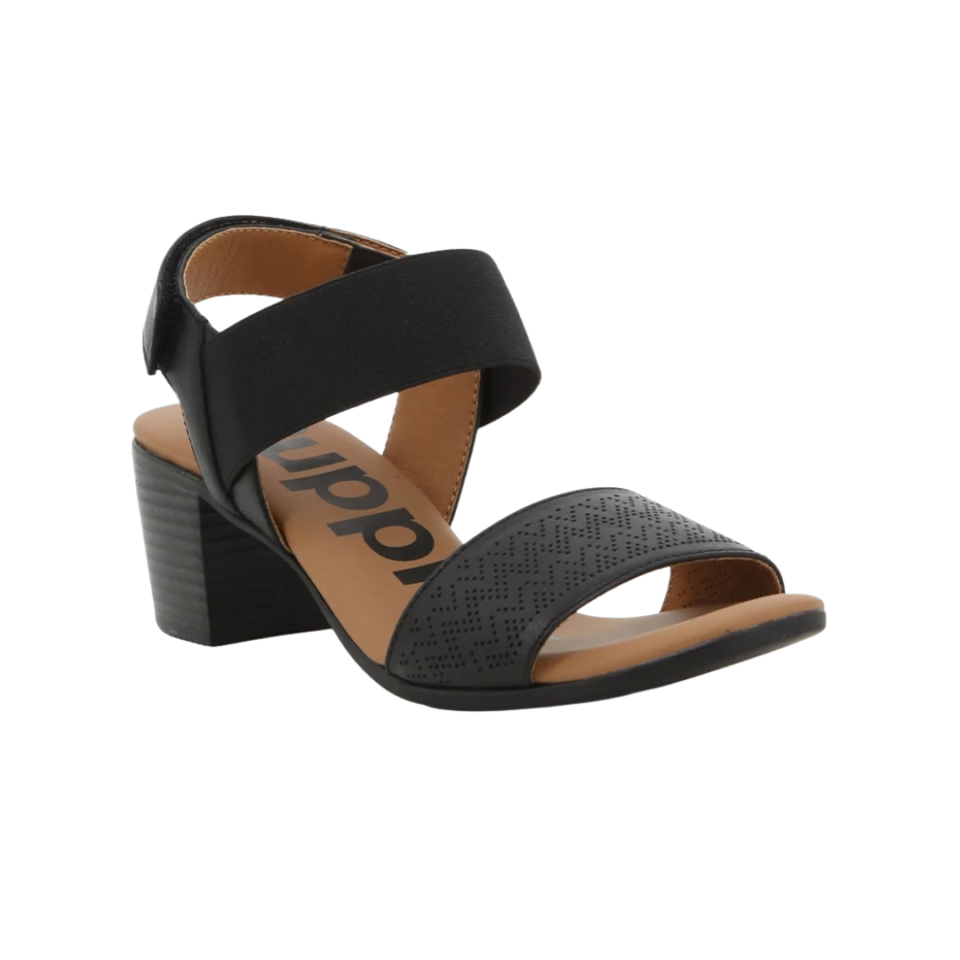 Hush Puppies Ren Heels - Black Leather