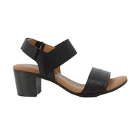 Hush Puppies Ren Heels - Black Leather
