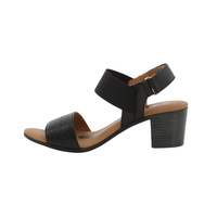 Hush Puppies Ren Heels - Black Leather