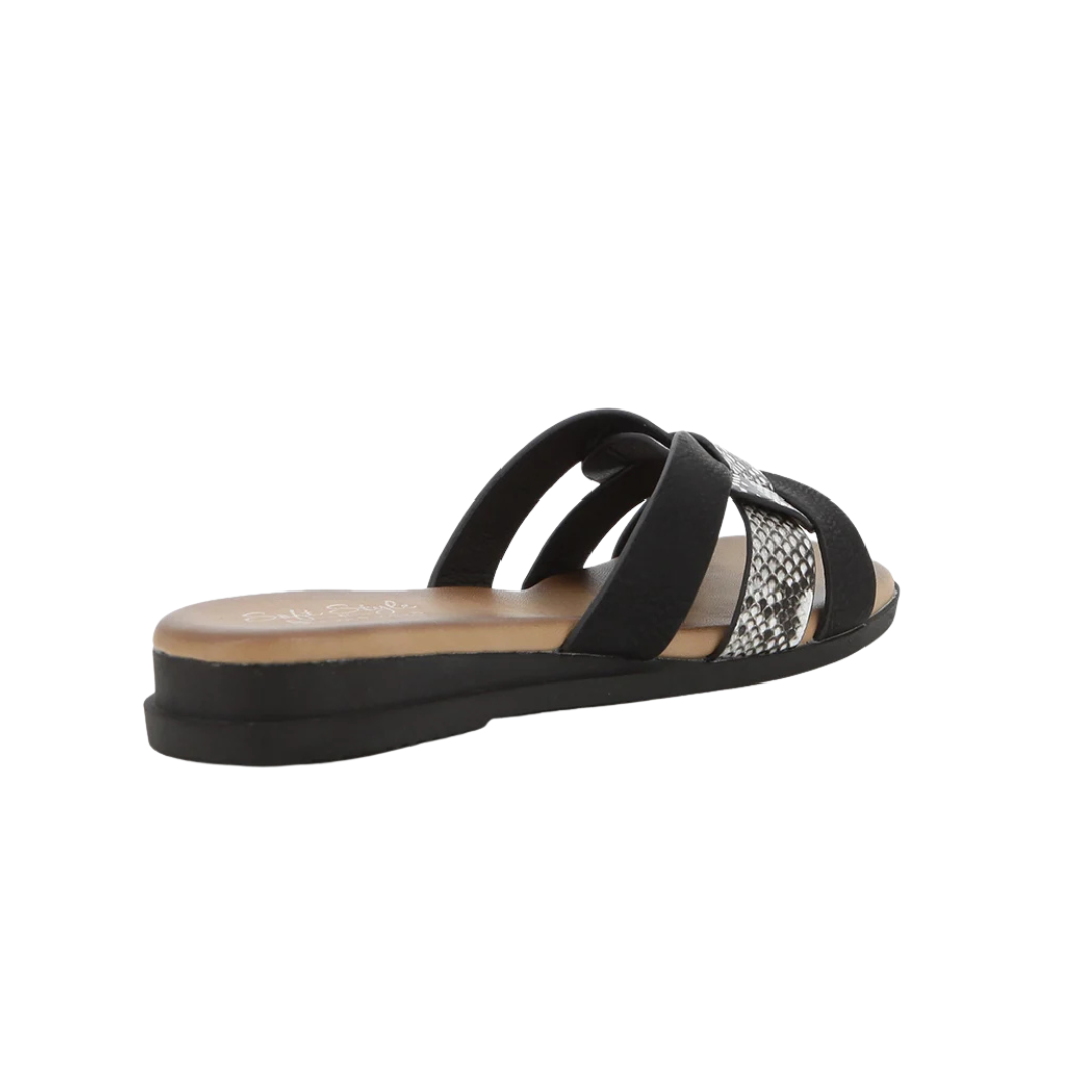 Soft Parsan by Hush Puppies Reptile - Black & White