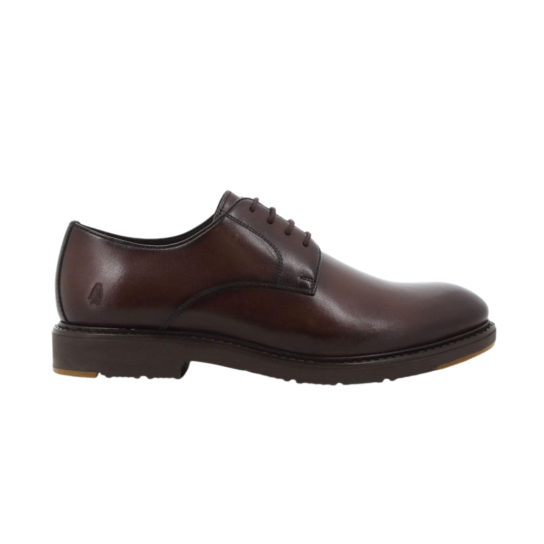 Brown leather Hush Puppies Talon lace-up shoes for men, displayed at Langerhans Pharmacy Namibia