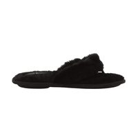 Hush Puppies Viviana black leather lace-up ankle boot for women with flared heel and cushioned insole