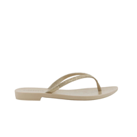 Ipanema Amore Em Flor Thongs - Gold Glitter