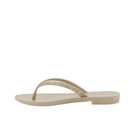 Ipanema Amore Em Flor Thongs - Gold Glitter