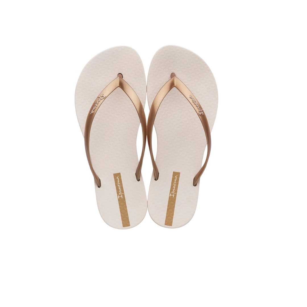 Ipanema Wave Thongs - Beige Patent