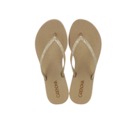 Ipanema Amore Em Flor Thongs - Gold Glitter
