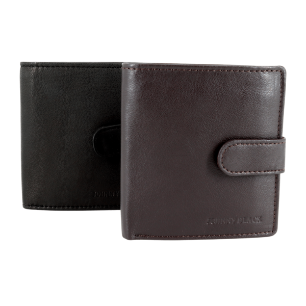 Johnny Black Amey Leather Wallet Black