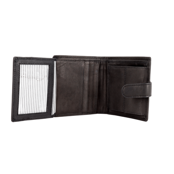 Johnny Black Amey Leather Wallet Black